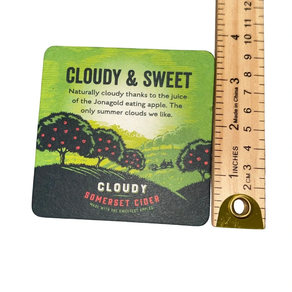 Thatchers Haze Cloudy Somerset‎ Cider Beer Mats Coasters Set of 4 Pub Decor
